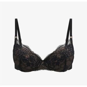 Thirdlove All Day Lace T-Shirt Bra Black